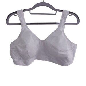 Playtex 18 Hour Ultimate Lift Cotton Wireless Bra White Size 40DD US474C